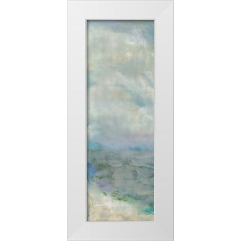 Paradise Found I White Modern Wood Framed Art Print by Shanti, Shima