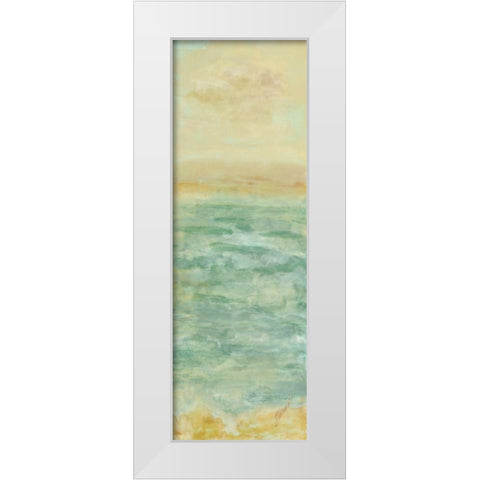 East Dawns Light II White Modern Wood Framed Art Print by Shanti, Shima