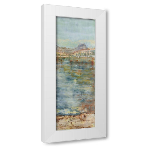 Thirsting II White Modern Wood Framed Art Print by Shanti, Shima
