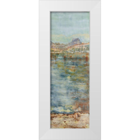 Thirsting II White Modern Wood Framed Art Print by Shanti, Shima