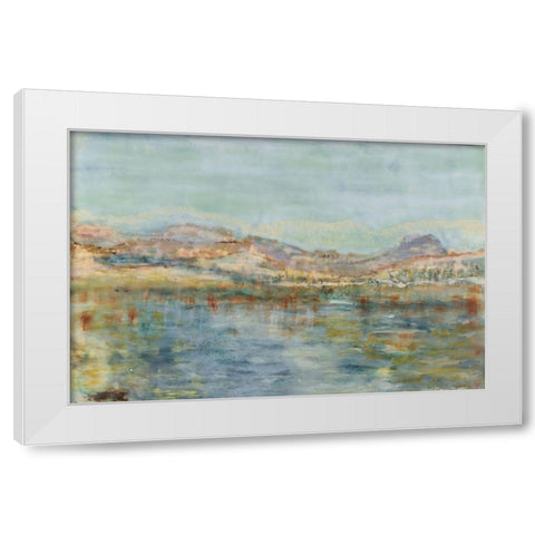 Thirsting III White Modern Wood Framed Art Print by Shanti, Shima