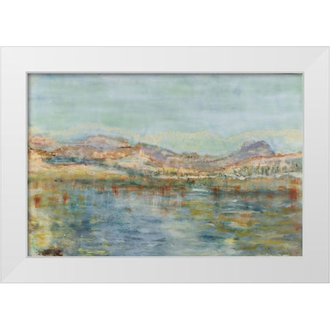 Thirsting III White Modern Wood Framed Art Print by Shanti, Shima