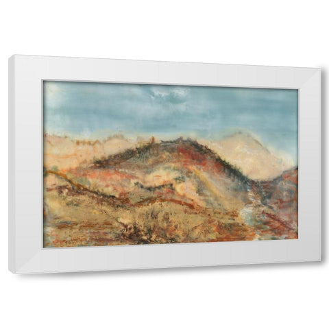 Wending Way III White Modern Wood Framed Art Print by Shanti, Shima