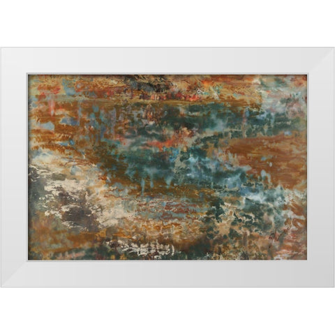 Wending Way IV White Modern Wood Framed Art Print by Shanti, Shima
