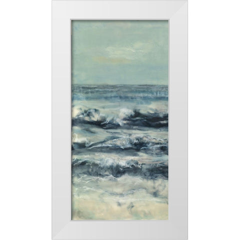 Crossing Currents I White Modern Wood Framed Art Print by Shanti, Shima