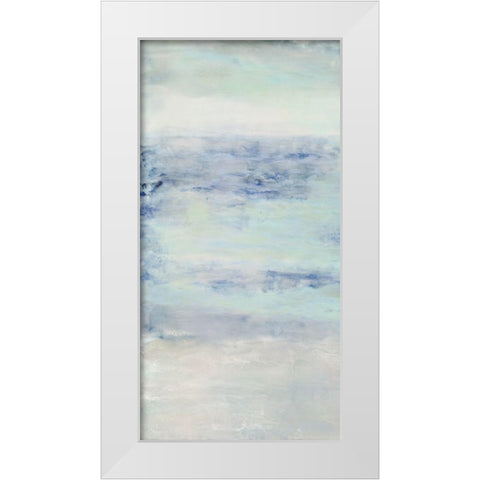 Lighting the Way I White Modern Wood Framed Art Print by Shanti, Shima