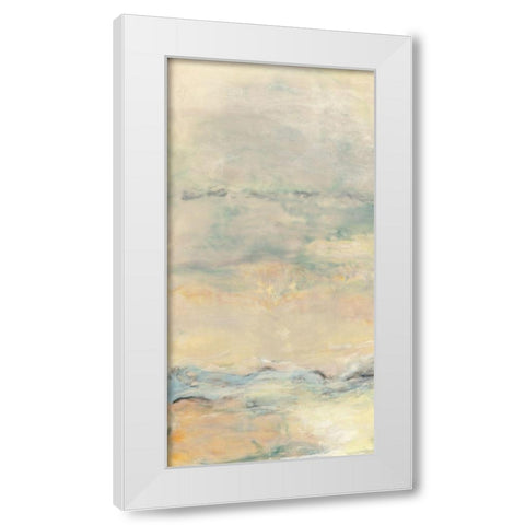 Quietude I White Modern Wood Framed Art Print by Shanti, Shima