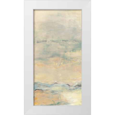 Quietude I White Modern Wood Framed Art Print by Shanti, Shima