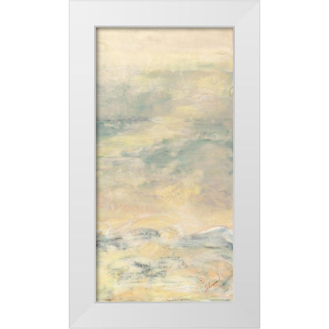 Quietude II White Modern Wood Framed Art Print by Shanti, Shima