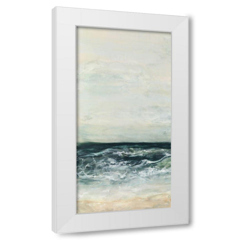 What Lies Beyond I White Modern Wood Framed Art Print by Shanti, Shima