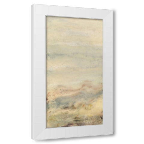 Imperceptible I White Modern Wood Framed Art Print by Shanti, Shima