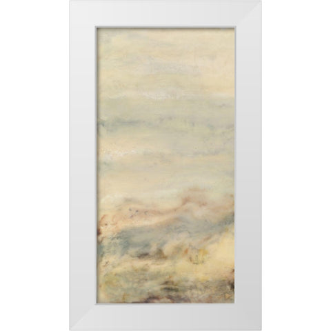 Imperceptible I White Modern Wood Framed Art Print by Shanti, Shima