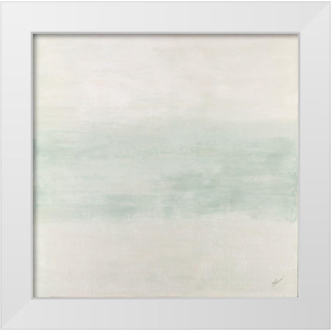 In the Stillness of Silence White Modern Wood Framed Art Print by Shanti, Shima