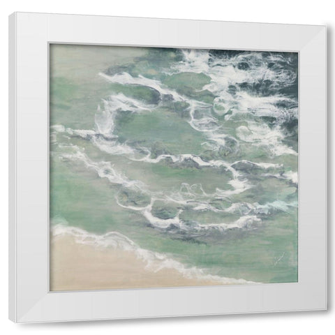 Intuiting the Divine White Modern Wood Framed Art Print by Shanti, Shima
