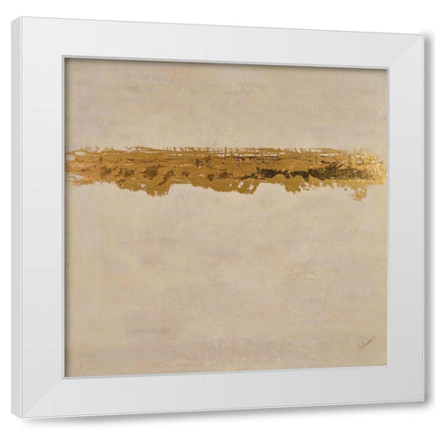 Luminescence White Modern Wood Framed Art Print by Shanti, Shima