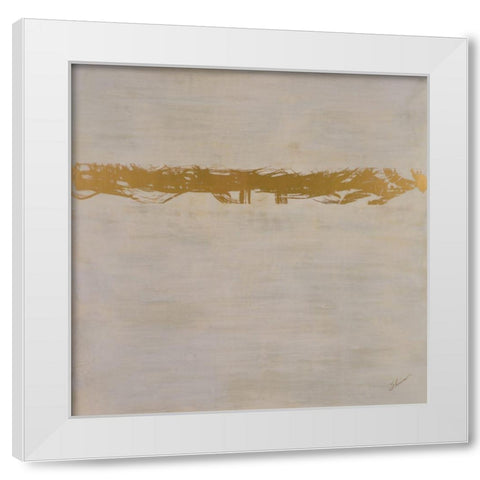 Coronation White Modern Wood Framed Art Print by Shanti, Shima