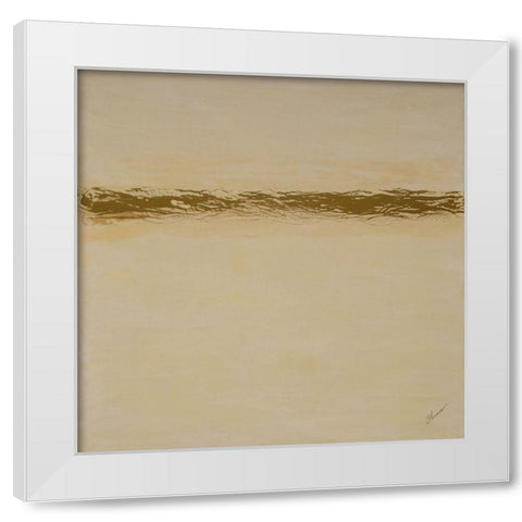 Ceaseless Prayer White Modern Wood Framed Art Print by Shanti, Shima