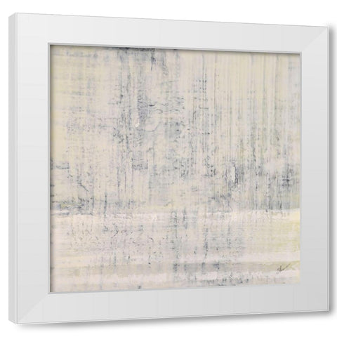 Beyond Words White Modern Wood Framed Art Print by Shanti, Shima