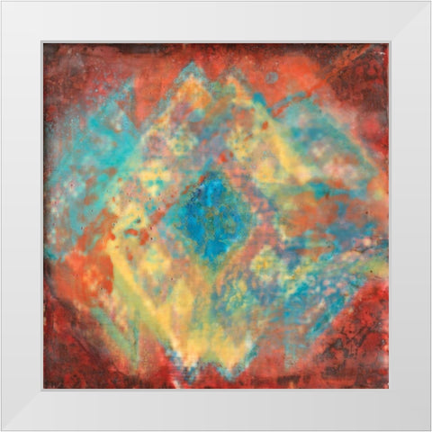 Ancient Wisdom Petite I White Modern Wood Framed Art Print by Shanti, Shima