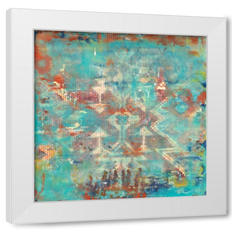 Ancient Wisdom Petite II White Modern Wood Framed Art Print by Shanti, Shima