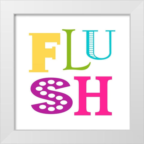 Flush White Modern Wood Framed Art Print by Robinson, Tamara