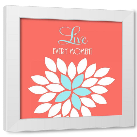 Love White Modern Wood Framed Art Print by Robinson, Tamara