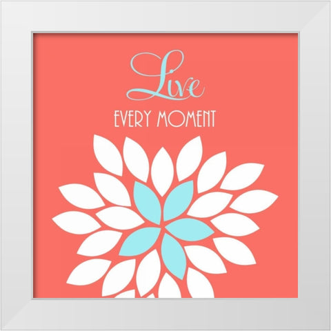 Love White Modern Wood Framed Art Print by Robinson, Tamara