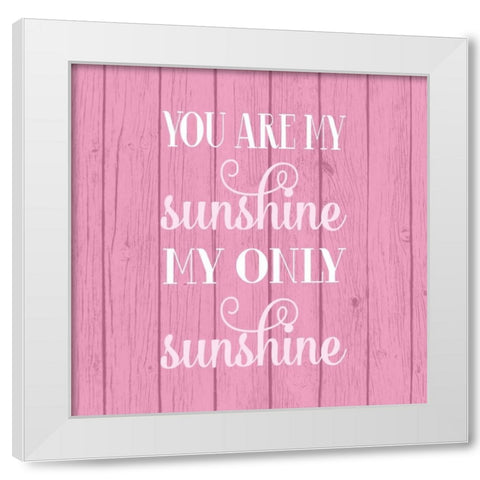 Sunshine White Modern Wood Framed Art Print by Robinson, Tamara
