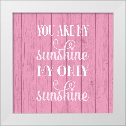 Sunshine White Modern Wood Framed Art Print by Robinson, Tamara