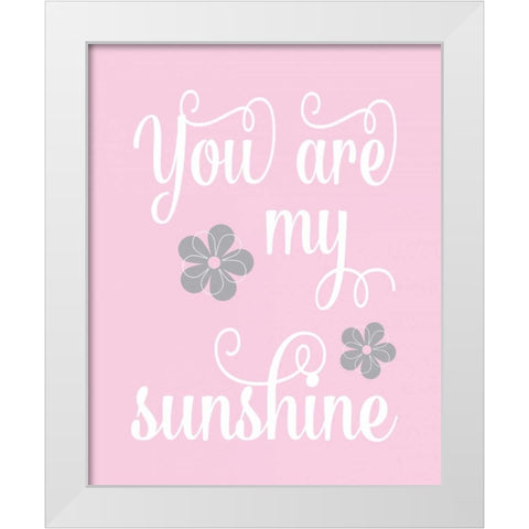 Sunshine I White Modern Wood Framed Art Print by Robinson, Tamara