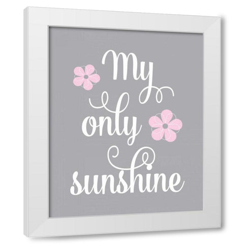 Sunshine II White Modern Wood Framed Art Print by Robinson, Tamara