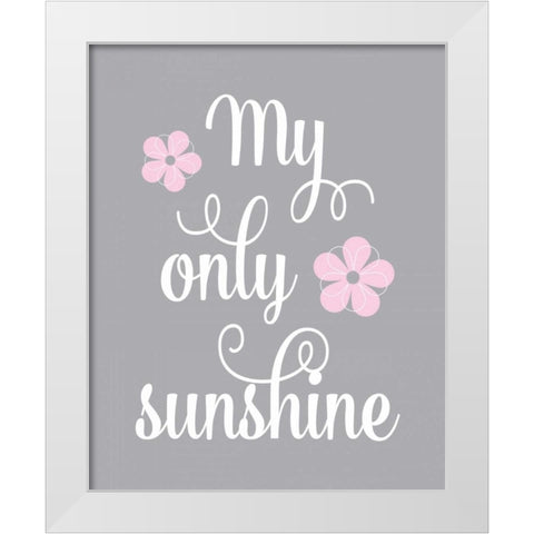 Sunshine II White Modern Wood Framed Art Print by Robinson, Tamara
