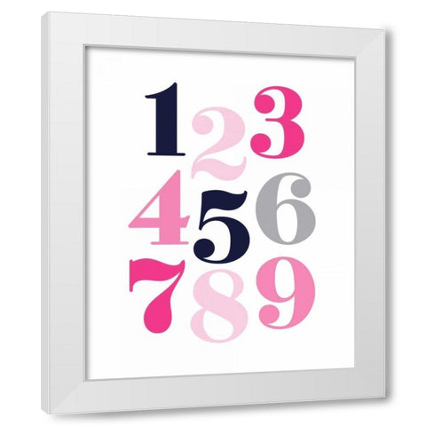 White Modern Wood Framed Art Print by Robinson, Tamara