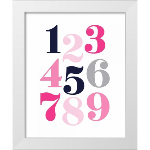 White Modern Wood Framed Art Print by Robinson, Tamara