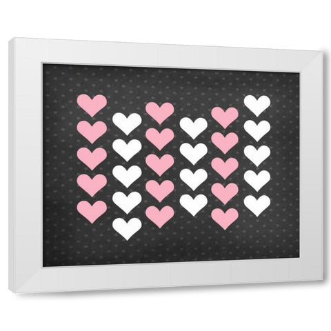 Heart II White Modern Wood Framed Art Print by Robinson, Tamara
