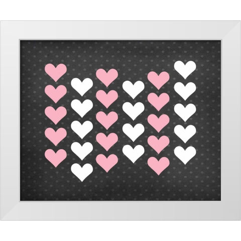 Heart II White Modern Wood Framed Art Print by Robinson, Tamara