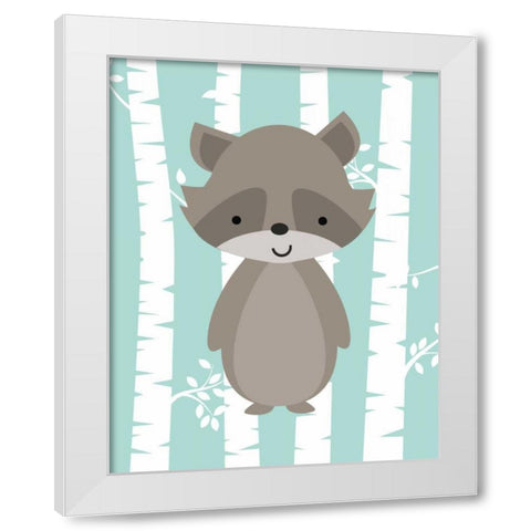 Woodland Birch I White Modern Wood Framed Art Print by Robinson, Tamara