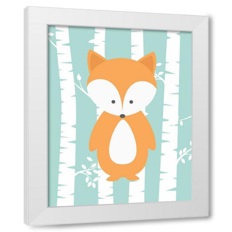 Woodland Birch III White Modern Wood Framed Art Print by Robinson, Tamara