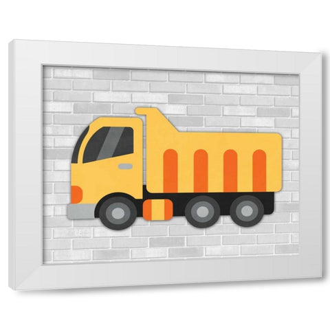 Construction III White Modern Wood Framed Art Print by Robinson, Tamara