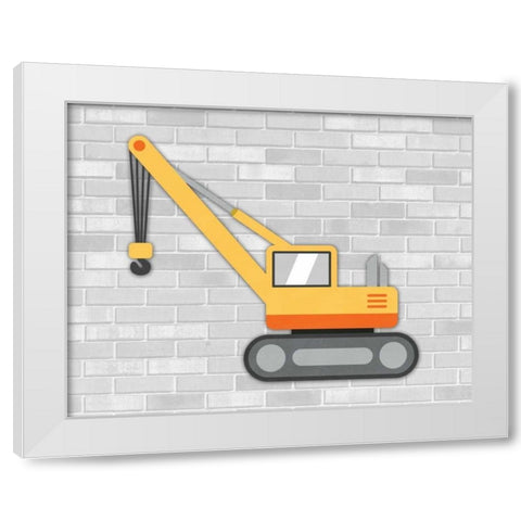 Construction IV White Modern Wood Framed Art Print by Robinson, Tamara