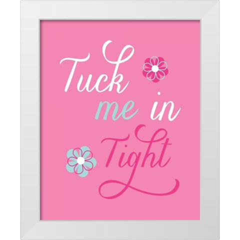 Tuck Me in Tight White Modern Wood Framed Art Print by Robinson, Tamara