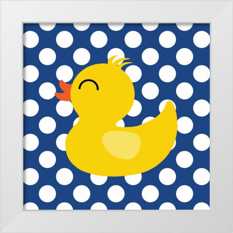 Duck I White Modern Wood Framed Art Print by Robinson, Tamara