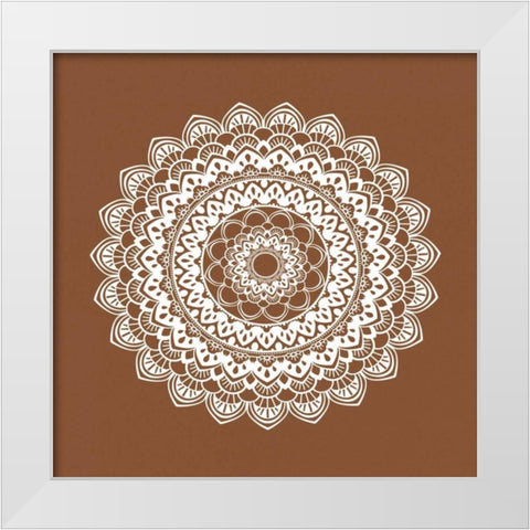 Mandala VI White Modern Wood Framed Art Print by Robinson, Tamara