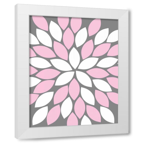 White Modern Wood Framed Art Print by Robinson, Tamara