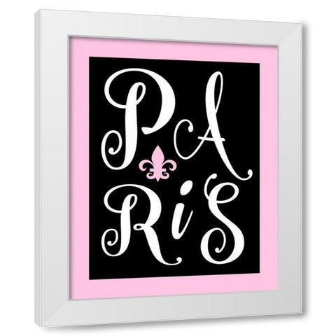 Paris White Modern Wood Framed Art Print by Robinson, Tamara