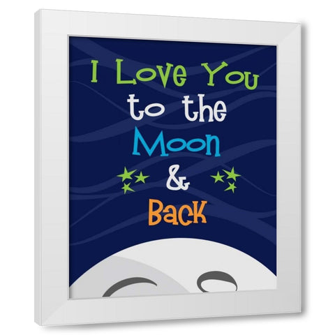 Space Quote White Modern Wood Framed Art Print by Robinson, Tamara