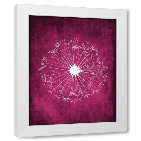 Grunge Dandelion II White Modern Wood Framed Art Print by Robinson, Tamara