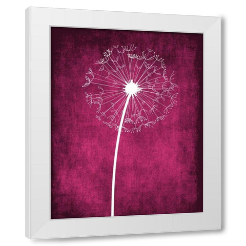 Grunge Dandelion III White Modern Wood Framed Art Print by Robinson, Tamara