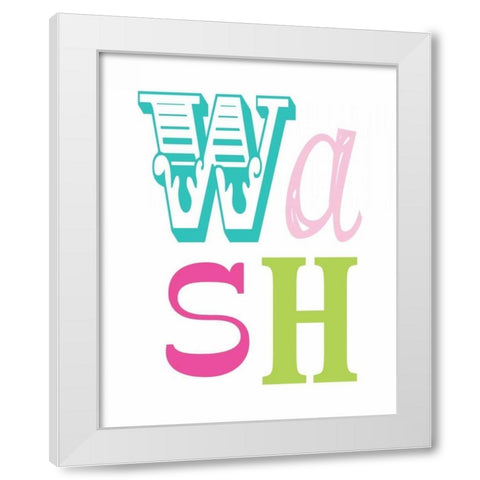 Owl Wash White Modern Wood Framed Art Print by Robinson, Tamara