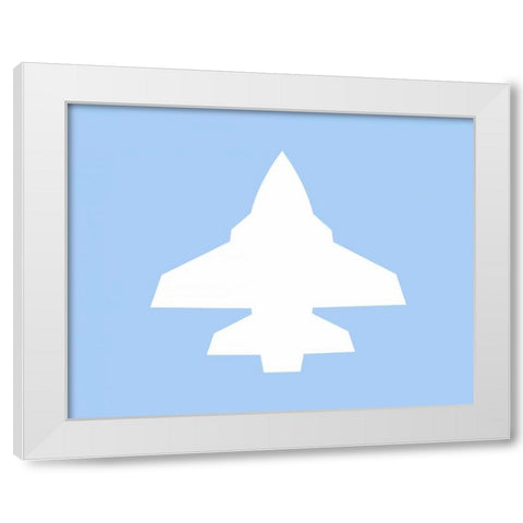 Plane IX White Modern Wood Framed Art Print by Robinson, Tamara